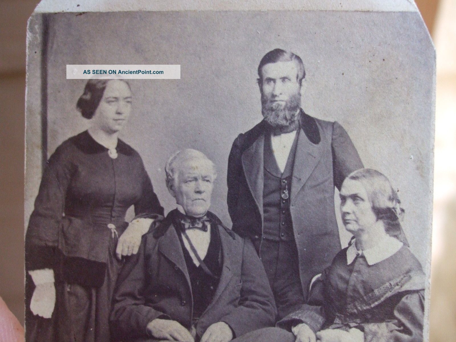Authentic 19thc Cdv Photo Famous Prison Reformer Ellen Cheney Johnson & Family Victorian photo