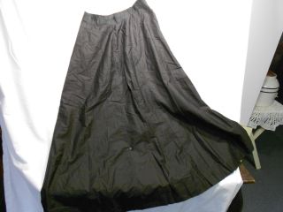 Circa 1900 ' S Ladies Antique Black Long Skirt Simple Underskirt Slip Clothing photo