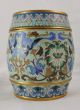 Wonderful 19th Cen.  Barrel Form Cloisonne Covered Box,  Great Colors Other photo 1