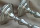 Rare Antique Wallace Pewter 19th Centr Candlestick Pair P1030 Colonial Victorian Victorian photo 4