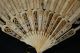 Antique Victorian Hand Painted Faux Ivory Fan - Reduced Victorian photo 2