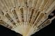 Antique Victorian Hand Painted Faux Ivory Fan - Reduced Victorian photo 3