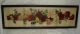 Antique 1901 Wood Framed Newton A.  Wells Yard Of Roses Lithograph Victorian photo 9