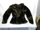 Turn Of Century 1900 Young Ladies Antique Black Short Jacket Clothing W/ Wear Victorian photo 1