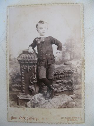 Antique Victorian Edwardian Children Clothes Dress Ny Reading Pa Cabinet Photo photo
