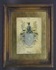 19th Century Barry Family Crest Print In Frame Boutez En Avant,  O Baire Victorian photo 1