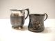 Child Mug Cups 2 Antique Victorian Quad Plate Silverplate Van Bergh Silver Co Victorian photo 3