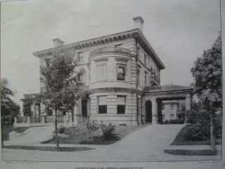 House Of Mrs.  A.  W.  Armour,  Kansas City,  Mo.  1903 Photo photo