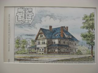 Lincoln Houses,  Worcester,  Ma,  1880,  Plan photo