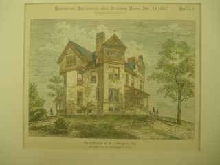 Residence Of Rj Morgan,  Cincinnati,  Oh,  1882, photo