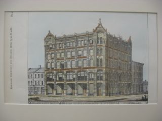 Bissell Office Building,  Pittsburgh,  Pa,  1880/orig Plan photo