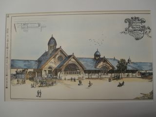 Railroad Station,  Schenectady Ny,  1885.  Plan photo