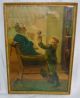 Antique Carl Hirschberg Grandfather & Jack In The Box Toy Lithograph Print Victorian photo 5
