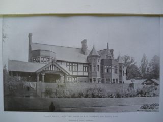 House Of R.  W.  Paterson,  Lenox Ma.  1905 Photogravure photo