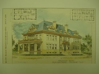 Old Ladies ' Home,  Fitchburg,  Ma,  1899,  Plan photo