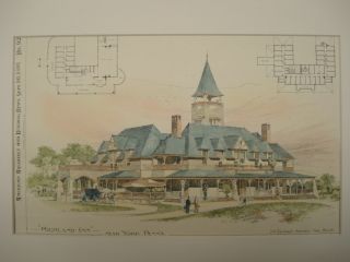 Highland Inn,  York,  Pa,  1893.  Plan photo