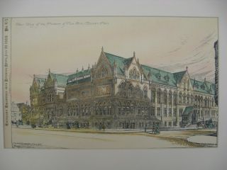Museum Of Fine Arts,  Boston,  Ma,  1888,  Plan photo