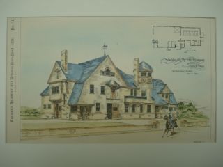 Stable For Mr.  H.  G.  Harwood,  Natick,  Ma,  1886,  Plan photo
