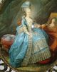 Vtg Marie Antoinette Portrait Print Therese De Savoie Gautier Italy Framed Glass Victorian photo 9