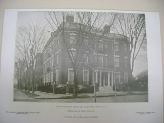 House Of Benjamin Arnold,  Albany,  Ny,  1907,  Lithograph photo