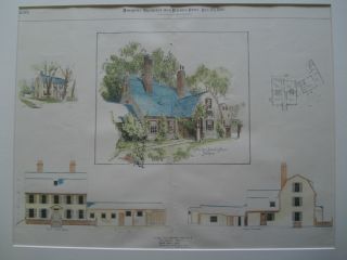 Old Gov.  Brooks House,  Medford Ma,  1895.  Plan photo