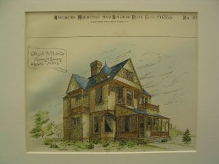 Oliver Cottage,  St.  Louis,  Mo,  1885,  Plan photo