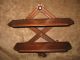 Antique 1800s Victorian Walnut Folding Wall Shelf Orig Porcelain Knobs What Not Victorian photo 7