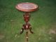 Antique Victorian Best Inlaid Walnut 1800s Pedestal Flower Bust Table Stand 1800-1899 photo 1