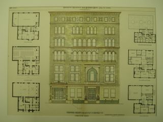 Proposed Y.  W.  C.  A. ,  Brooklyn,  Ny,  1891,  Plan photo