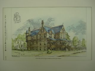 J H Mcavoy Residence,  Chicago,  Il,  1885,  Plan photo