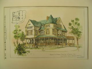 Morris Residence,  Ridgefield,  Ct,  1885,  Plan photo