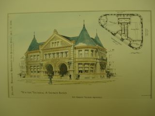 Newton Banks,  Newton,  Ma,  1896,  Plan photo