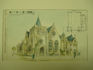Swedish E.  L.  Church,  Brooklyn,  Ny,  1894,  Plan photo