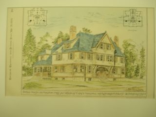 Casas Double House,  Malden,  Ma,  1883,  Plan photo