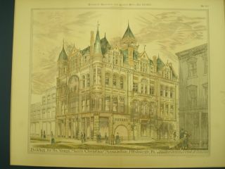 Ymca Building,  Pittsburgh,  Pa,  1883,  Plan photo