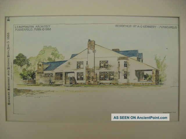 Kennedy Residence,  Minneapolis,  Mn,  1888,  Plan Victorian photo
