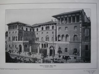 Palazzo Gonzaga,  Milan,  Italy,  1904.  Photogravure photo
