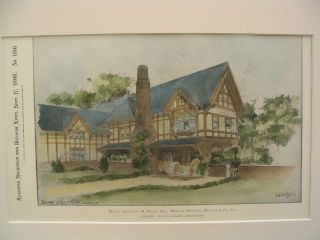 Fleer House,  Delaware County,  Pa,  1898,  Plan photo