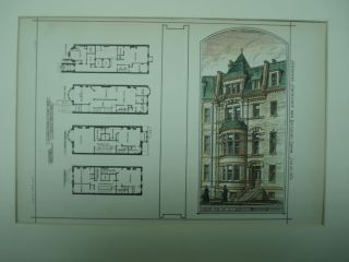 Dr G T Moffatt House,  Boston,  Ma,  1876,  Plan photo
