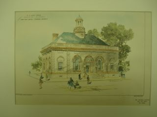 Us Post Office,  Anniston,  Al,  1902,  Plan photo