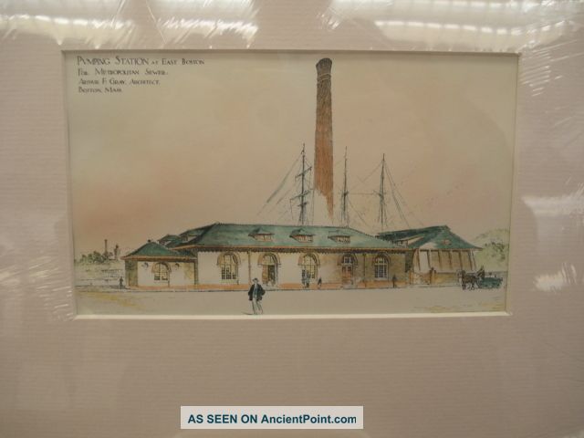 Pumping Station,  East Boston,  Ma,  Plan Victorian photo