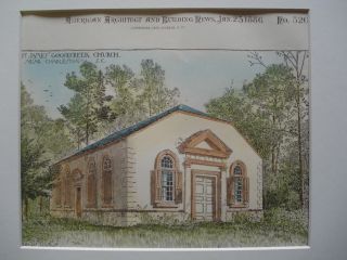 St.  James ' Goosecreek Church,  Sc,  1886.  Plan photo