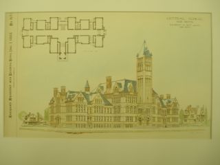 Central School,  Erie,  Pa,  1888,  Plan photo