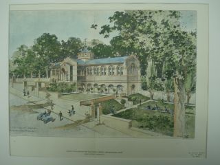 Public Library,  Marlborough,  Ma,  1904,  Plan photo