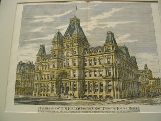 Po/sub Treasury,  Boston,  Ma,  1876,  Plan photo