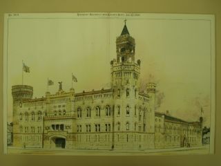 Central Armory Back,  Cleveland,  Oh,  1895,  Plan photo