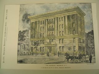 Salisbury Building Brooklyn,  Ny 1899,  Plan photo