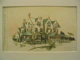 Darlington House,  Haverford,  Pa,  1886,  Plan photo