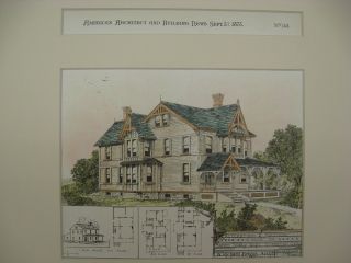 Seely House,  Stamford,  Ct,  1878,  Plan photo