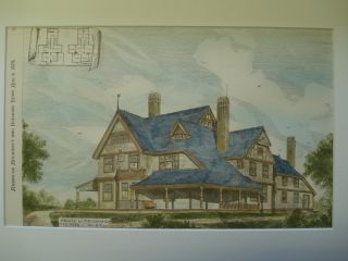 House For T.  R.  Glover,  Milton Ma,  1879 - Plan photo